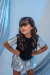 Conj.saia Suely metalizado Prata - comprar online