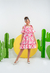 Vestido Lany Flor Rosa - loja online