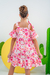 Vestido Lany Flor Rosa