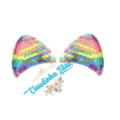 Aplique orelha de gatinha 5x5,5 o par - comprar online