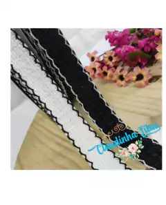 Fita Sanding Luxo com borda trabalhada D-5 389 - 22mm - c/2 metros