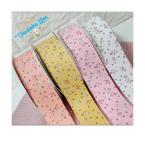Fita decorada Floral 01 - 38mm - (1metro)