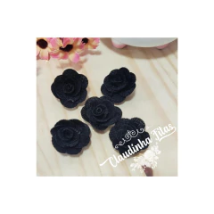 flor de tecido 2,5cm com 5 unidades