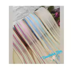 Kit fita Sinimbu organza listrada candy - 2 metros de cada cor - comprar online