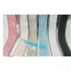 Fita Sanding Luxo flocada com borda trabalhada D-5 388 - 38mm - c/2 metros