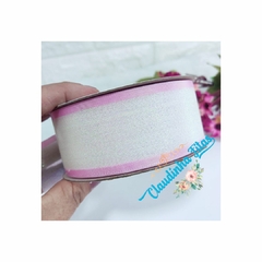 Fita Yama de organza metálica 38mm - c/10 metros - comprar online