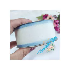 Fita Yama de organza metálica 38mm - c/10 metros na internet