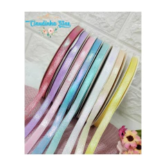 Fita Lamê Holográfica - 10mm - (1 metro)