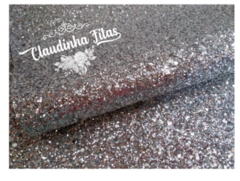 Lonita glitter floco grosso prata 25x35cm