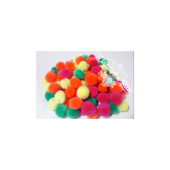 Pompom neon 20mm c/25unids