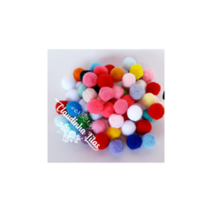 Pompom 20mm sortido c/50unids