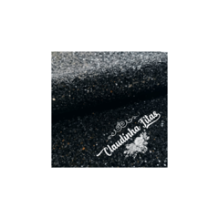 Lonita glitter floco grosso preta 25x35 - comprar online