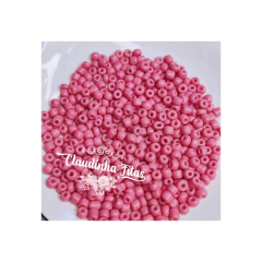 miçangas de vidro para pulseiras 3,6mm c/25grs