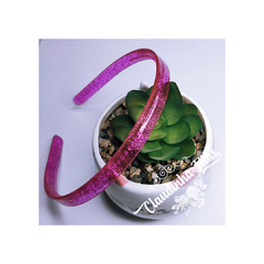 Tiara com dentinho 10mm com glitter - comprar online