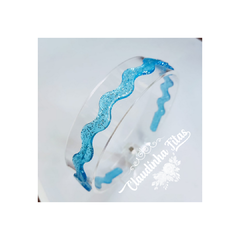 Tiara ondulada com glitter - comprar online
