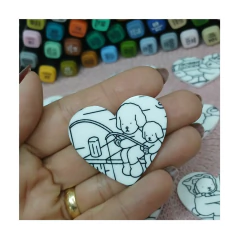 Aplique Bobbie Goods coração para pintar - 1 unidades - comprar online