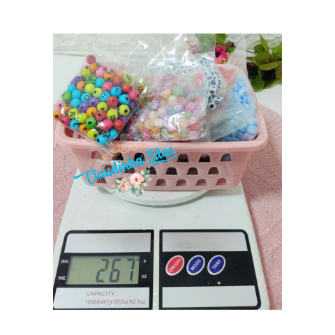 Atacado de entremeio alfabeto em media 250grs (10 pct)