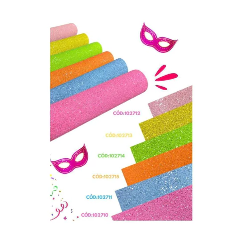 Lonita Yama Glitter flocada - medida (27x40) - 1 unidade