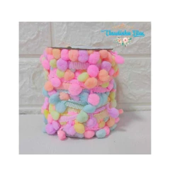 Pompom de metro - 2 cm - (1metro) - Claudinha Fitas