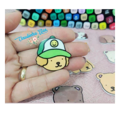 Aplique Bobbie Goods cabecinha - 1 unidade - Claudinha Fitas