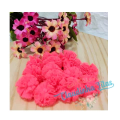 Pompom de malha cores neon 25mm c/10unids - loja online