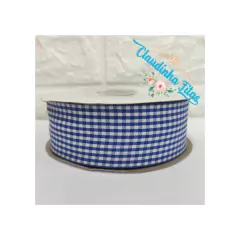 Fita xadrez importada 38mm - c/5metros - Claudinha Fitas