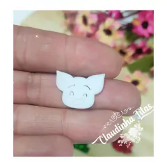 Aplique de acrílico princesas pequeno medida 1,5cm - c/2unids - Claudinha Fitas