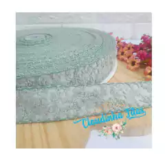 Fita Sanding Luxo flocada com borda trabalhada D-5 388 - 38mm - c/2 metros - loja online