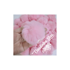 Pompom de pelúcia 7cm - par - loja online