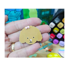 Aplique Bobbie Goods cabecinha de acrílico - 1 unidade - comprar online