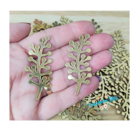 Aplique galho de lonita 5 x 2 cm - 4 unid. mod 1