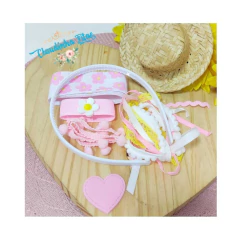 Box pegue e monte junino floral chapéu grande na tiara na internet