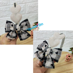 Box pegue e monte xadrez coração c/preto - comprar online