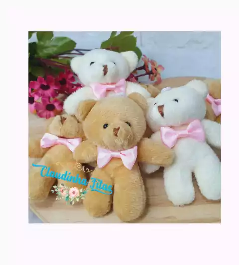 Urso de pelúcia 8cm - unidade