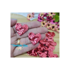 Aplique de resina coração 3 cm - 4 unidades da mesma cor na internet