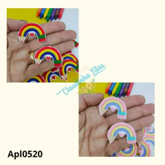 Aplique emborrachado escolar Arco iris - ( 2unidades)