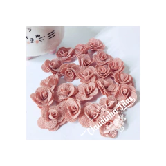 flor de tecido 2,5cm com 5 unidades na internet