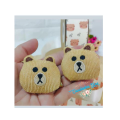 Aplique ursinho de pelucia modelo 2 (1 unidade) - comprar online