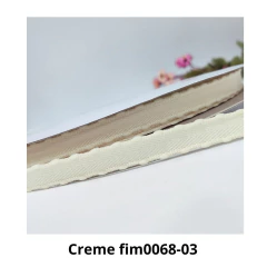 Fita Yama gorgurão Twill com pompom 10mm - ( 2 metros) - Claudinha Fitas