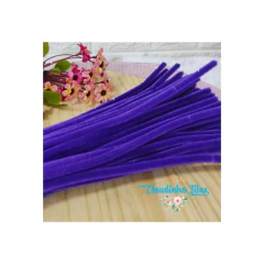 Arame de chenile pct c/10 unidades - Claudinha Fitas