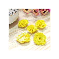 flor de tecido 2,5cm com 5 unidades - comprar online