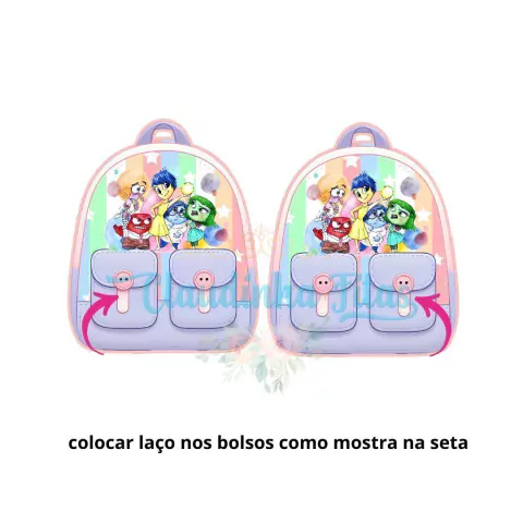 Cartela bolsinha Divertida Mente para laços- 13x16 - 230grs - 2 unid.