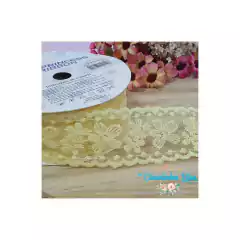 Fita de renda Princess ( Laços D.Babu) 3,8cm - metro - comprar online