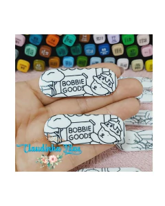 Aplique hair clips Bobbie Goods para pintar - 2 unidades na internet