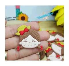 Aplique emborrachado junino caipira 3,5cm - c/2unids - comprar online