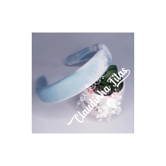 Tiara de camurça acolchoada 17x30mm - comprar online