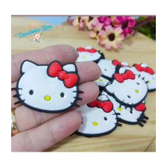 Aplique emborrachado cabeça Hello Kitty - (2 unid.) - mod 1 na internet