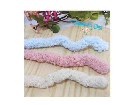 Cordão de Pelúcia lãzinha de metro - 20mm - metro