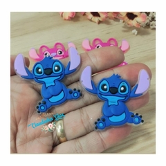 Aplique emborrachado Stitch ou Angel - 4,5 x 4,5 cm - 2 unid. - comprar online