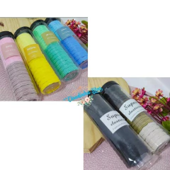 Kit tubo de xuxinha para cabelo trançada (20 unidades)